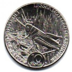 Реверс монеты Остров Мэн, 10 пенсов, 2023