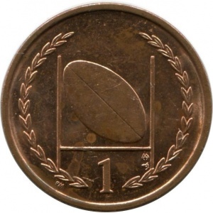 Реверс монеты Остров Мэн, 1 пенни, 1998-1999