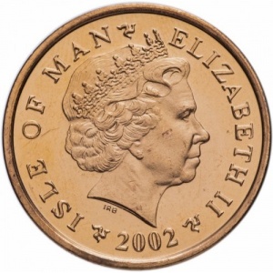 Аверс монеты Остров Мэн, 2 пенса, 2000-2003