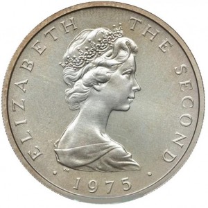 Аверс монеты Остров Мэн, 10 новых пенсов, 1971-1975