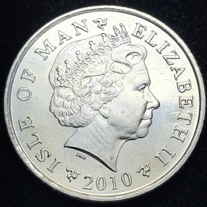 Аверс монеты Остров Мэн, 10 пенсов, 2004-2015