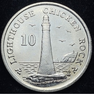 Реверс монеты Остров Мэн, 10 пенсов, 2004-2015