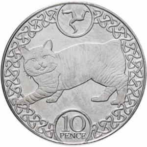 Реверс монеты Остров Мэн, 10 пенсов, 2017-2021