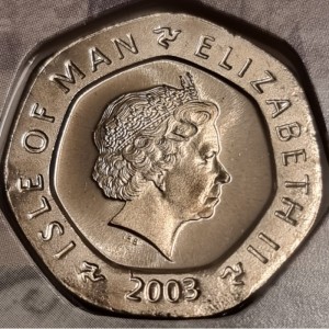 Аверс монеты Остров Мэн, 20 пенсов, 2000-2003