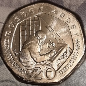 Реверс монеты Остров Мэн, 20 пенсов, 2000-2003