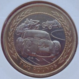 Реверс монеты Остров Мэн, 2 фунта, 1997