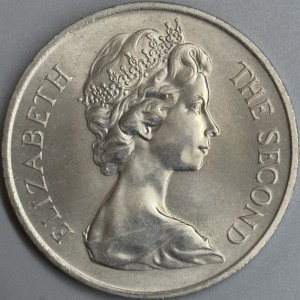 Аверс монеты Остров Мэн, 1 крона, 1970, Мэнкс