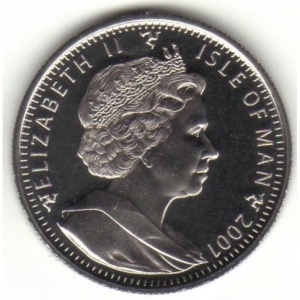 Аверс монеты Остров Мэн, 1 крона, 2001, Рождение Норберта