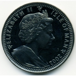 Аверс монеты Остров Мэн, 1 крона, 2002, Замок Мэй