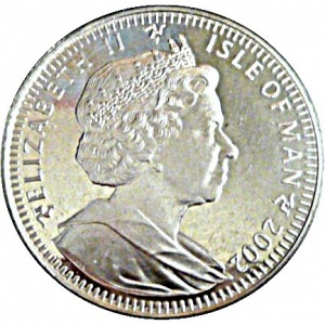 Аверс монеты Остров Мэн, 1 крона, 2002, Зелье полиджейса