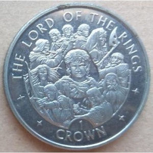 Реверс монеты Остров Мэн, 1 крона, 2003, Властелин Колец