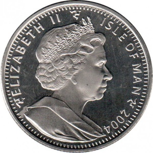 Аверс монеты Остров Мэн, 1 крона, 2004-2005, Награды - Крест Виктории