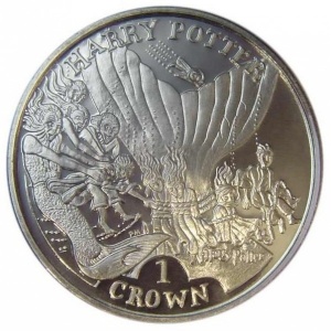 Реверс монеты Остров Мэн, 1 крона, 2005, Турнир Трех Волшебников