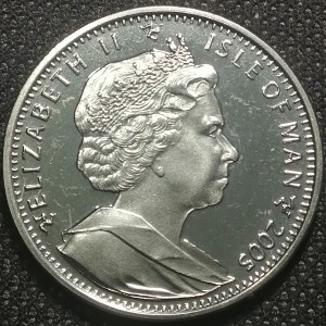 Аверс монеты Остров Мэн, 1 крона, 2005, 100 лет Независимости Норвегии