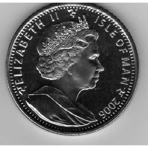 Аверс монеты Остров Мэн, 1 крона, 2006, Чемпионат мира по футболу 2006