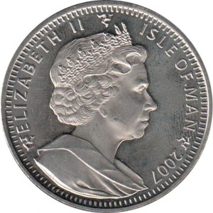 Аверс монеты Остров Мэн, 1 крона, 2007, Рэгдолл