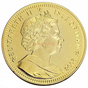 Аверс монеты Остров Мэн, 1 крона, 2008, XXIX летние Олимпийские Игры, Пекин 2008 - Велосипедист