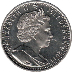 Аверс монеты Остров Мэн, 1 крона, 2011, Турецкая ангора