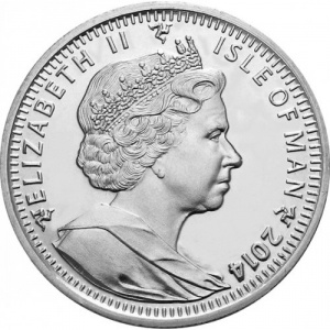 Аверс монеты Остров Мэн, 1 крона, 2014, 70 лет высадке в Нормандии