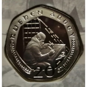 Реверс монеты Остров Мэн, 20 пенсов, 2000