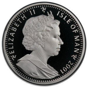 Аверс монеты Остров Мэн, 1 крона, 2001, Гарри в классе зелий