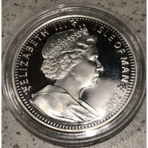 Аверс монеты Остров Мэн, 1 крона, 2005, 200 лет Трафальгарскому сражению