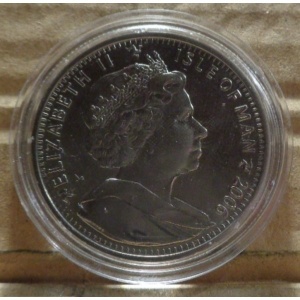 Аверс монеты Остров Мэн, 1 крона, 2006, Златовласка и Три медведя, Цветное покрытие