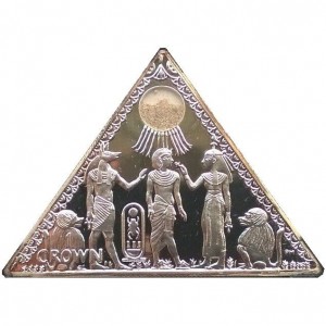 Реверс монеты Остров Мэн, 1 крона, 2009, Тутанхамон