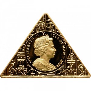 Аверс монеты Остров Мэн, 1 крона, 2009, Тутанхамон