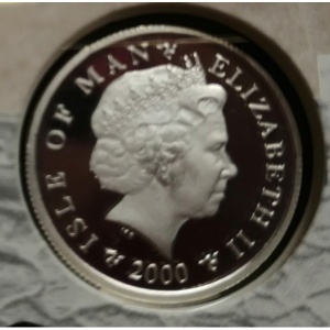 Аверс монеты Остров Мэн, 1 фунт, 2000