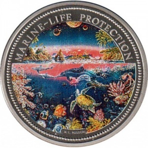 Реверс монеты Палау, 1 доллар, 1993