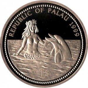 Аверс монеты Палау, 1 доллар, 1999, Манты