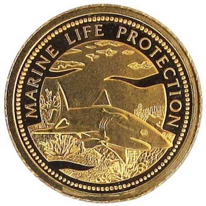 Реверс монеты Палау, 1 доллар, 1999, Акула