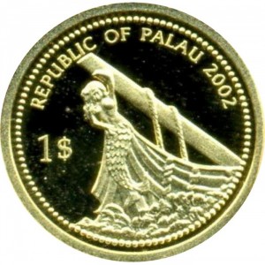 Аверс монеты Палау, 1 доллар, 2002, Kиты