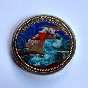 Реверс монеты Палау, 1 доллар, 2003, Mорская звезда