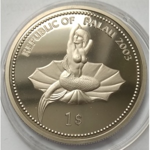 Аверс монеты Палау, 1 доллар, 2003, Косатка