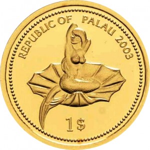 Аверс монеты Палау, 1 доллар, 2003, Косатка