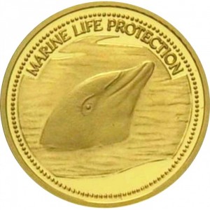 Реверс монеты Палау, 1 доллар, 2004, Дельфин