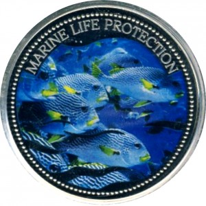 Реверс монеты Палау, 1 доллар, 2004, Луфарь