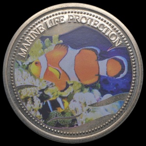 Реверс монеты Палау, 1 доллар, 2004, Рыба-клоун