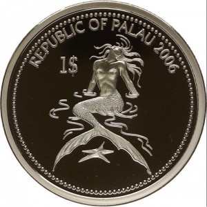 Аверс монеты Палау, 1 доллар, 2006, Барракуда