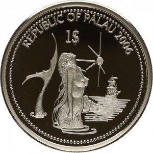 Аверс монеты Палау, 1 доллар, 2006, Кузовок-кубик