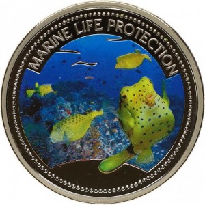 Реверс монеты Палау, 1 доллар, 2006, Кузовок-кубик