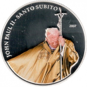Реверс монеты Палау, 1 доллар, 2007, Иоанн Павел II