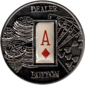 Реверс монеты Палау, 1 доллар, 2008, Карты - Туз бубен