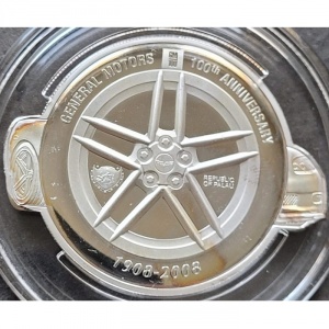 Аверс монеты Палау, 1 доллар, 2008, 100 лет General Motors