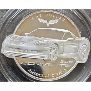 Реверс монеты Палау, 1 доллар, 2008, 100 лет General Motors