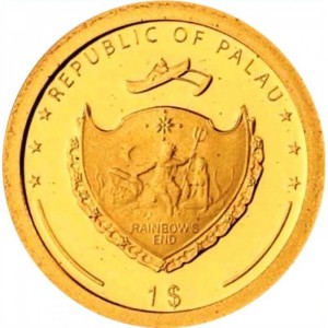 Аверс монеты Палау, 1 доллар, 2008, Золотое руно