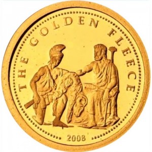 Реверс монеты Палау, 1 доллар, 2008, Золотое руно