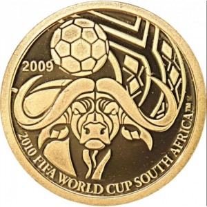 Реверс монеты Палау, 1 доллар, 2009, Чемпионат мира по футболу 2010, ЮАР